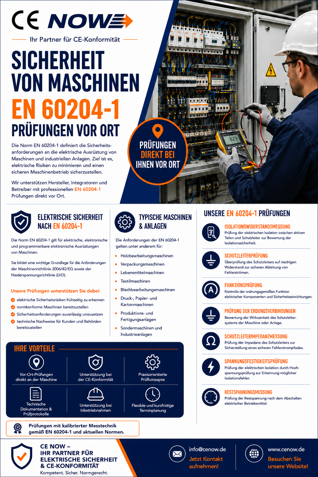 Prüfung von Maschinen nach EN 60204-1